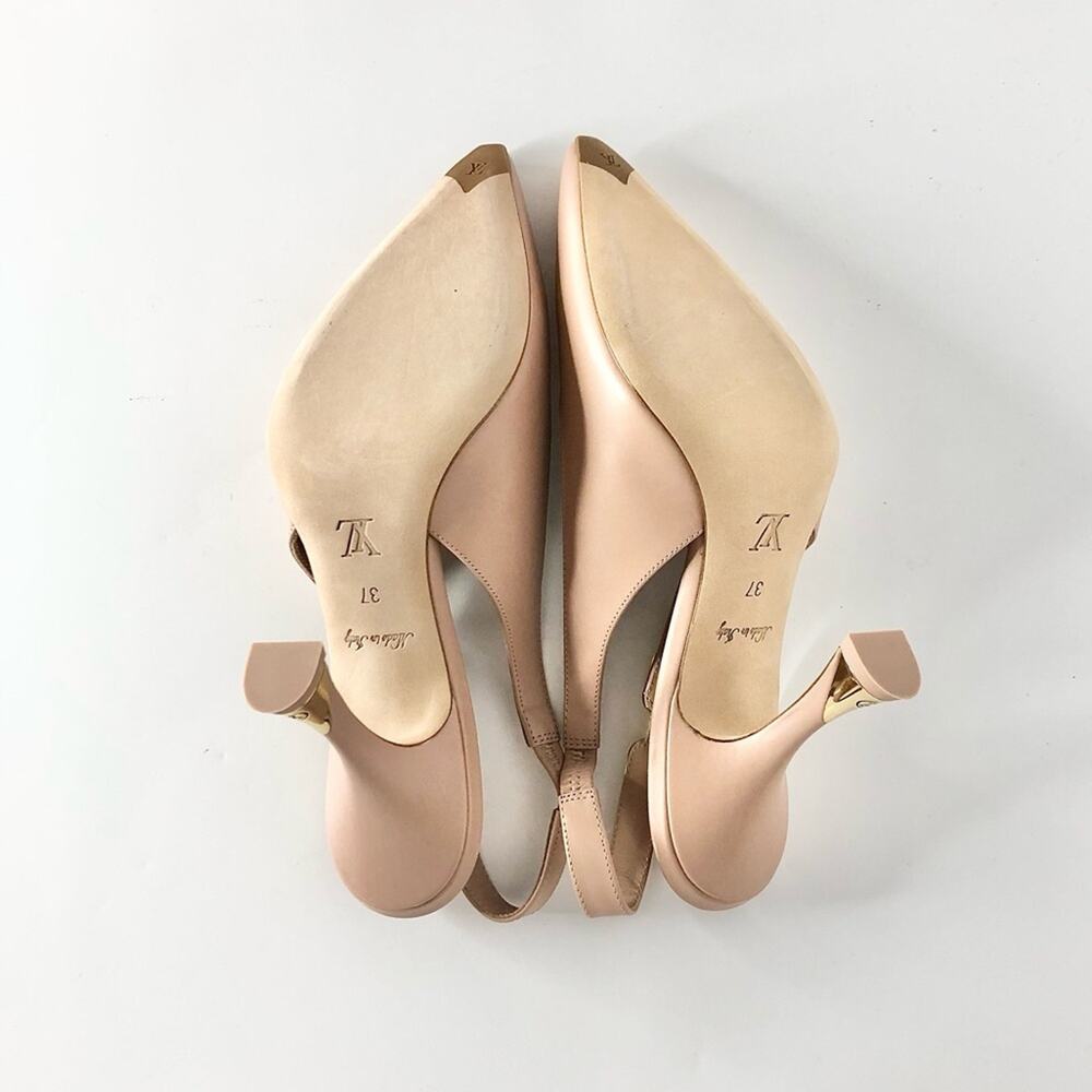 NIB Louis Vuitton Sparkle Slingback Pointed Toe Pumps 37 - Picture 8 of 11